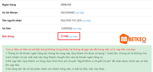 Hướng dẫn chuyển tiền online tại 188bet