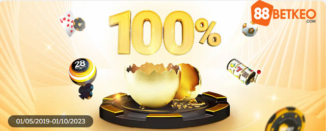 Khuyến mãi 188Bet 100% Thưởng khoản gửi đầu tiên 88betkeo