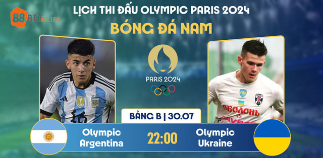 Dự đoán kết quả trận U23 Ukraine vs U23 Argentina bảng B Olympic 2024