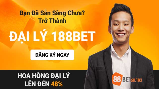 Đăng ký đại lý 88Bet nhận hoa hồng lên tới 48%